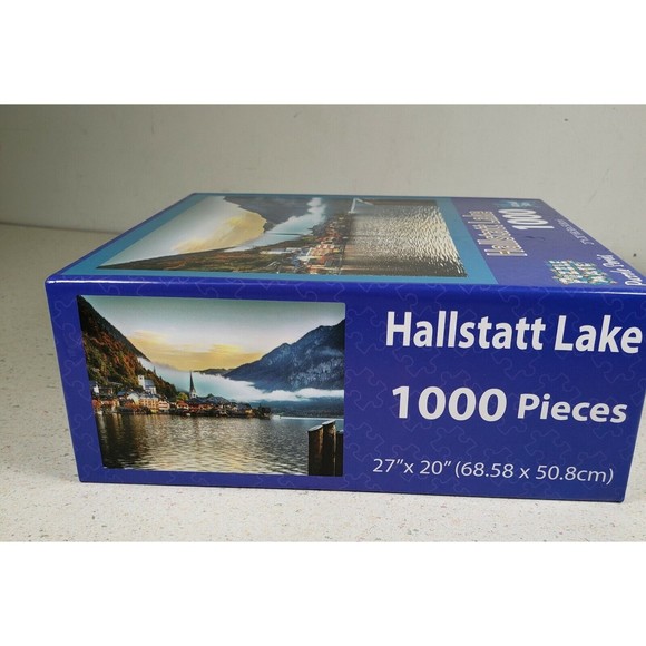 Puzzle Mate Landscape 1000 Piece Jigsaw Puzzle - Hallstatt Lake  27" X 20" NIB - Picture 5 of 7